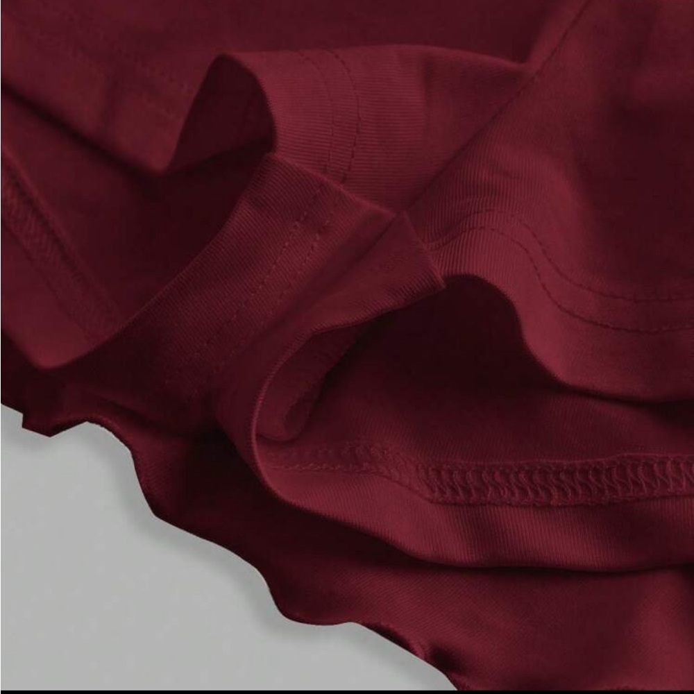 Burgundy Ruffle Skirt - Picture 4 of 4
